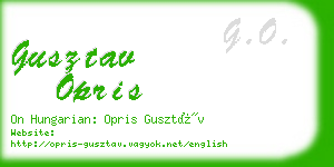 gusztav opris business card